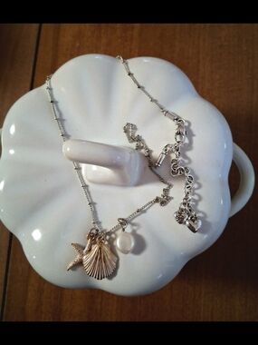 Brighton Cape Cod Retired Shell, Starfish & Pearl Necklace